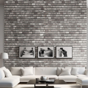 Giấy Dán Tường 3D Giả Đá Phòng Khách HX-1110
