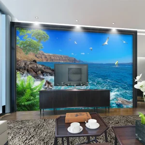 Tranh Dán Tường Phong Cảnh Biển