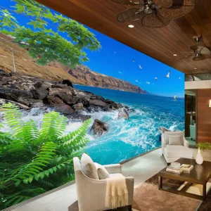 Tranh Dán Tường Phong Cảnh Biển